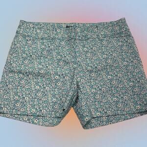 THE LIMITED Women’s 4 Aqua Blue Floral Shorts